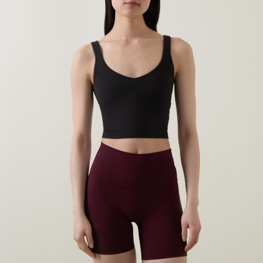 Lululemon Align Tank Top Black Cropped Yoga Camisole 8